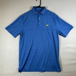 Masters Golf Polo Shirt Men's Blue Masters Tech Short Sleeve Size M